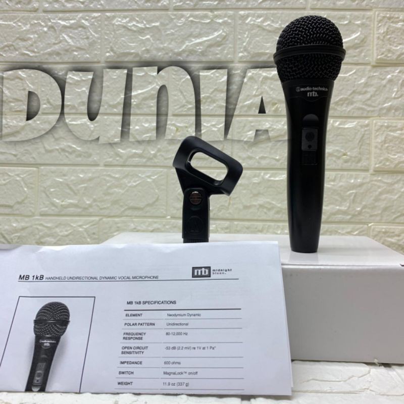 Microphone mic Kabel Audio Technica MB1 KB Original MB1KB