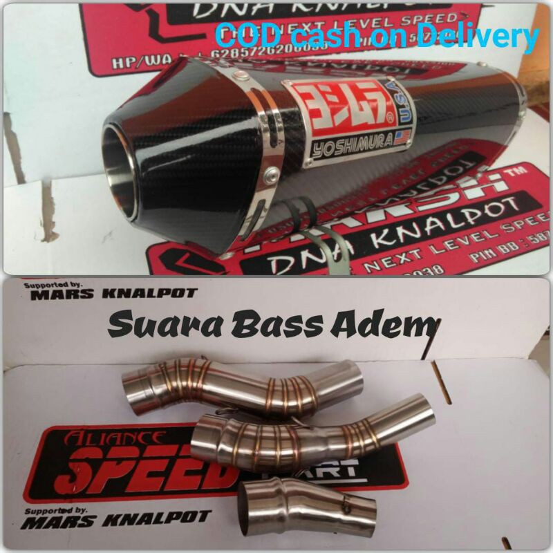 Knalpot Racing Yoshimura USA Slip ON CBR 150R CB150R CBR250RR NINJA 250 FI R25 MT25 NINJA RR MONO NINJA SL Ninja 250fi