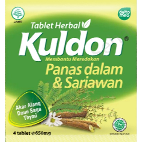 KULDON OBAT PANAS DALAM DAN SARIAWAN 4 Tablet / KULDON SARIAWAN / OBAT SARIAWAN / OBAT PANAS DALAM /