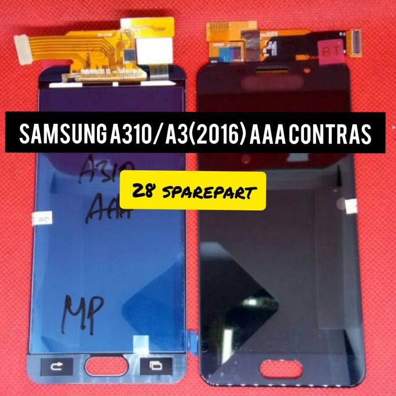 LCD SAMSUNG A3(2016)/A310+TOUCHSCREEN CONTRAS/AAA