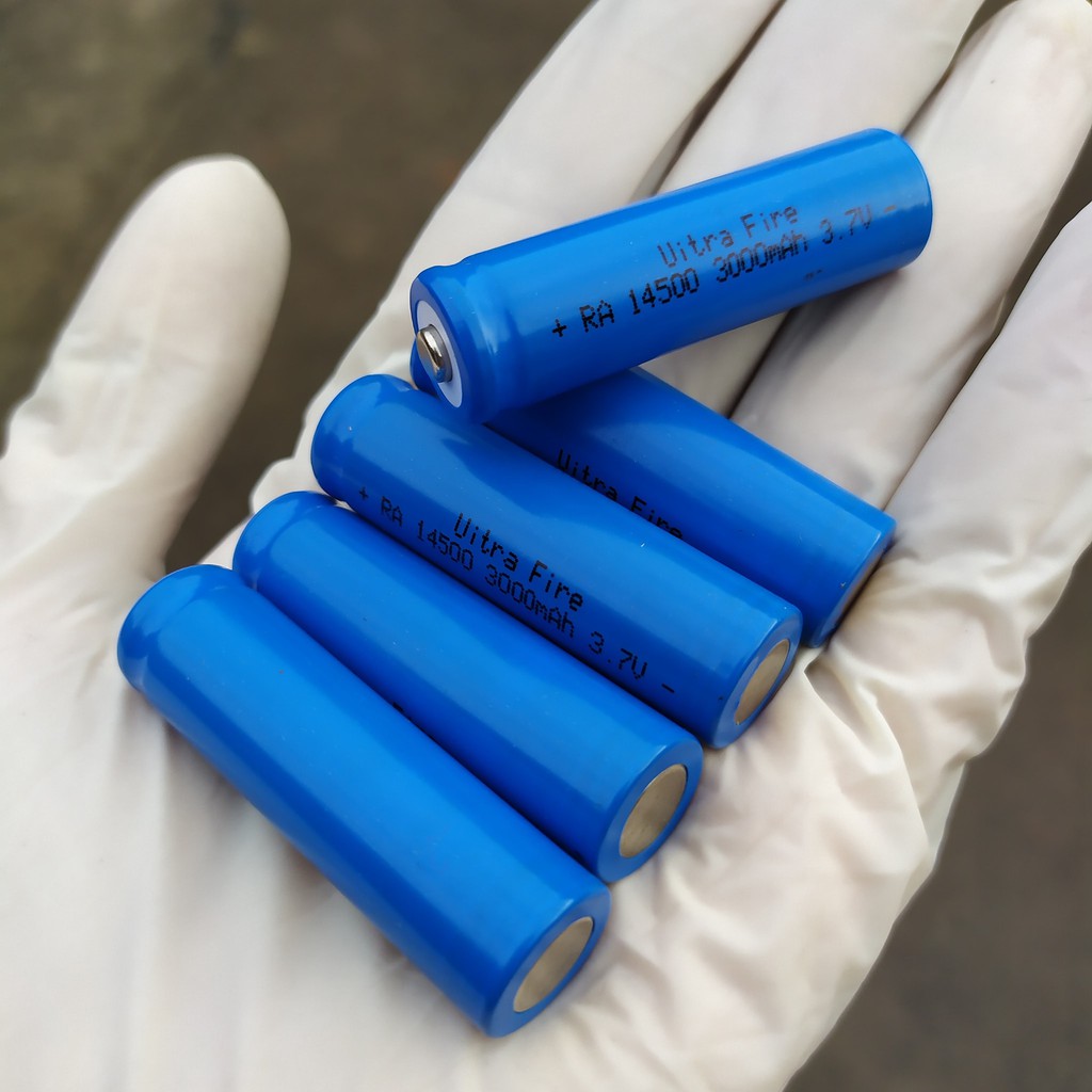 BATERAI AA 3000mAh 3.7V BATREI RA 14500 CAS BATTERY CAS SENTER.