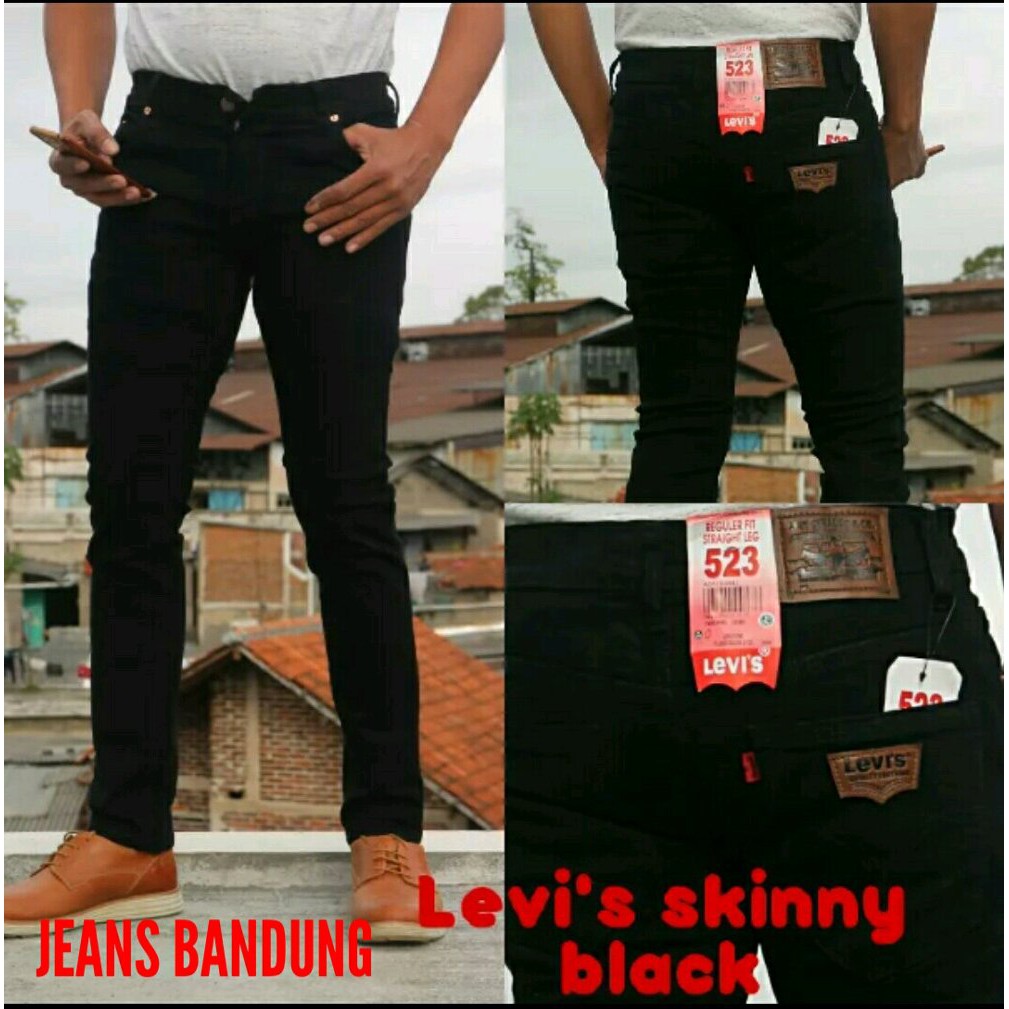 NEW CELANA JEANS LEVIS HITAM SKINY SLIM FIT PANTS Celana Keren