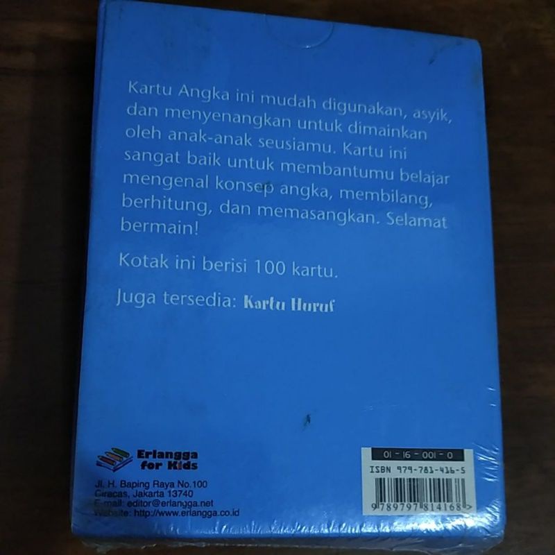 Mainan edukatif Kartu angka flash card kartu belajar anak 1y up