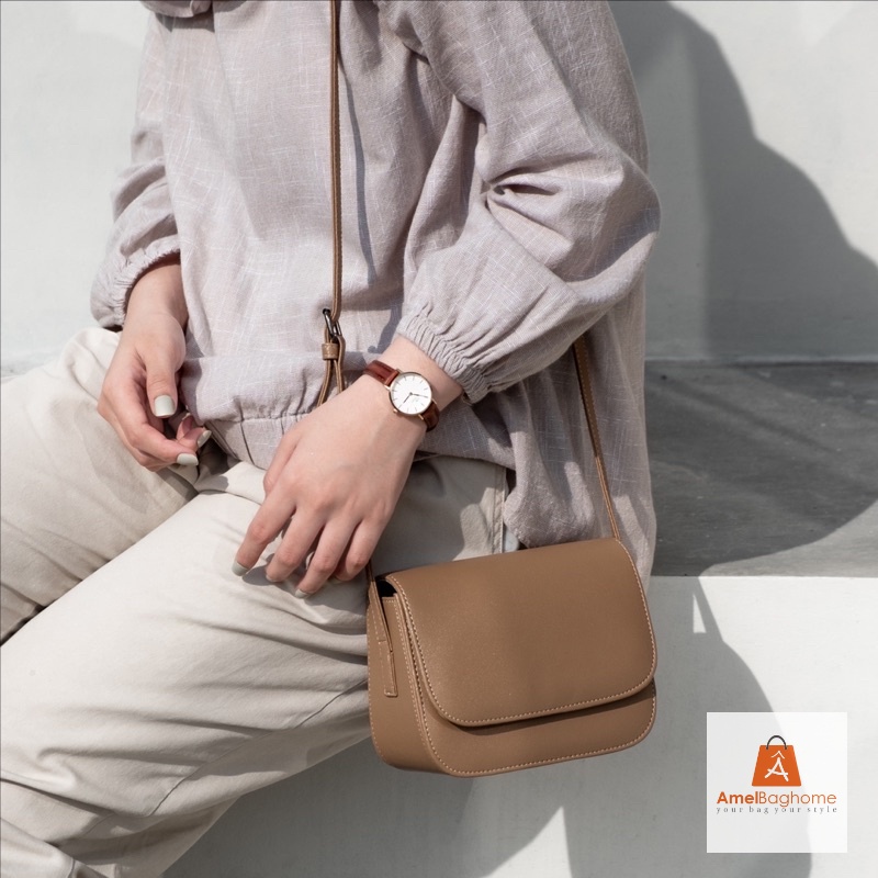 AMELBAGHOME - Tas Wanita Oxana Sling bag - Tas selempang Wanita simple - Tas selempang murmer untuk jalan - jalan