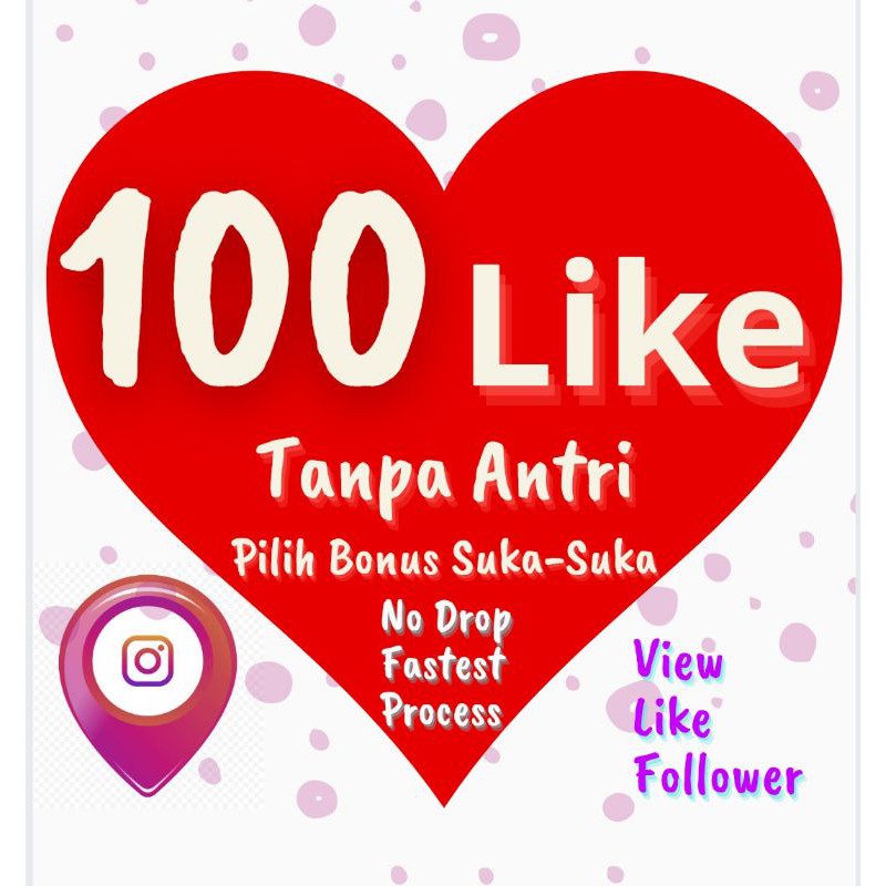 Jual Promo Ig Like PHOTO / VIDEO / IGTV Instagram Permanent Tercepat Tanpa COD Gratis Bonus Melimpah