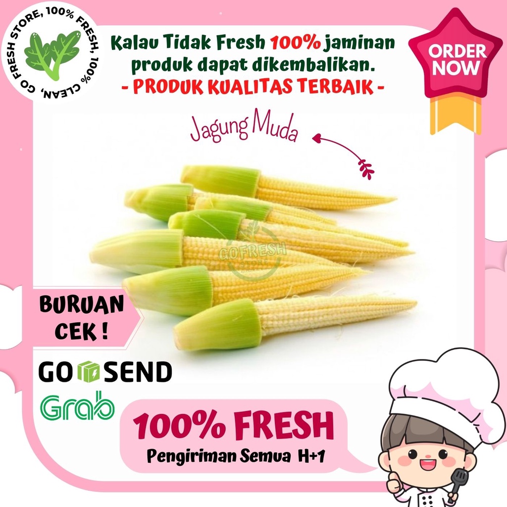 

JAGUNG MUDA SAYURAN SEGAR MURAH 500 GRAM