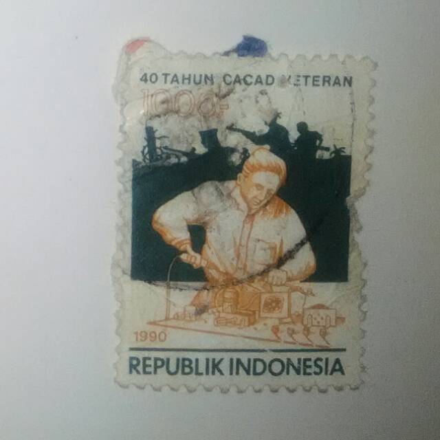 

Perangko RI thn 1990 tema Penyandang Cacat Veteran
