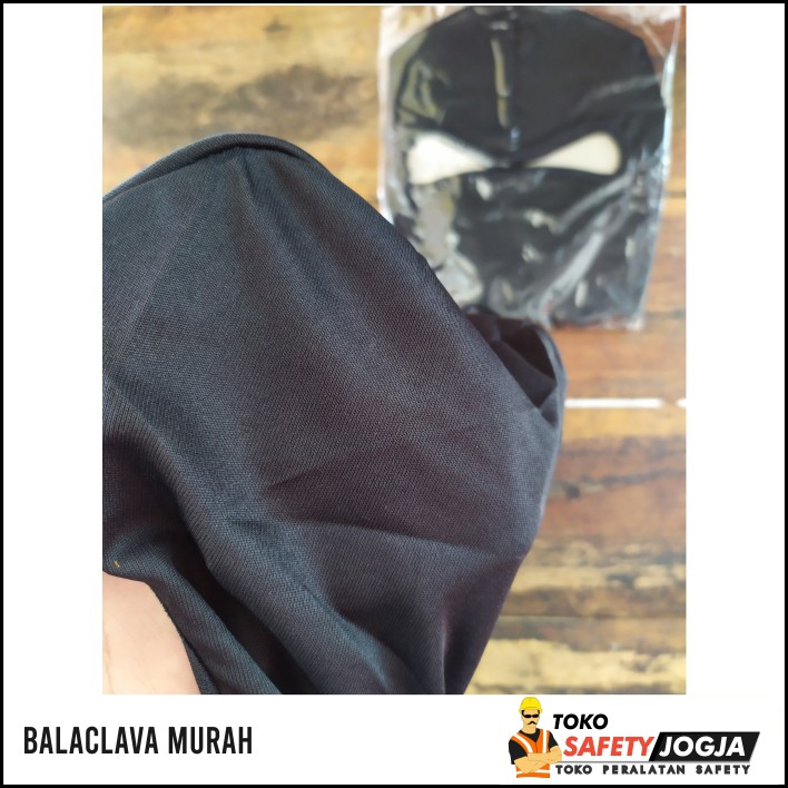 MASKER BALACLAVA BALAKLAVA SARUNG NINJA MOTOR KAIN HITAM KEPALA