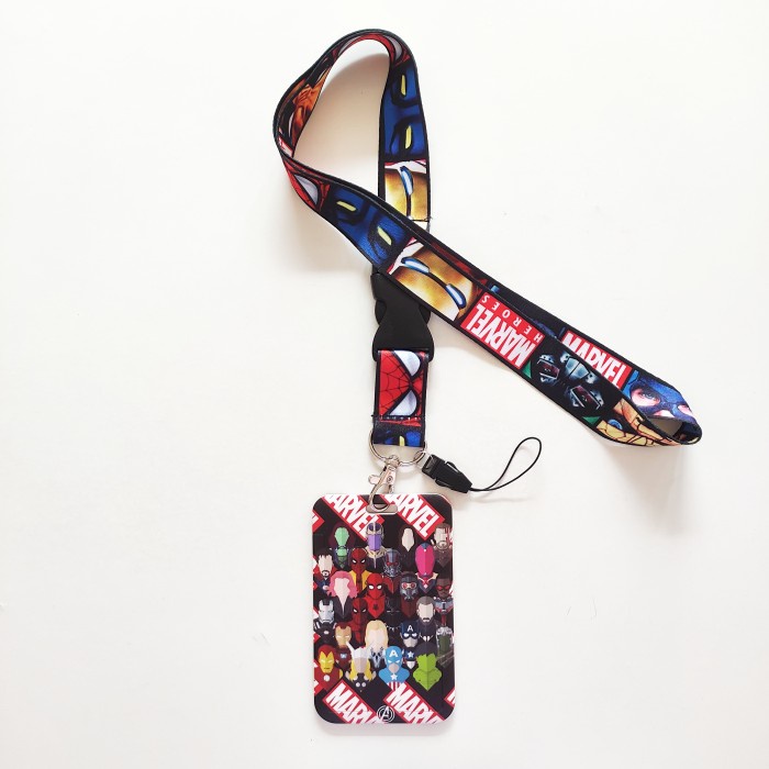 

Gaya Id Card Holder Name Tag Lanyard / Kalung Kartu Superhero Marvel Limited