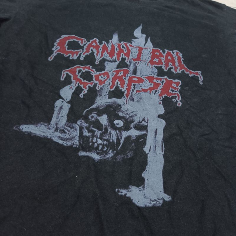 KAOS BAND CANNIBAL CORPSE MONZA VINTAGE WARNA HITAM