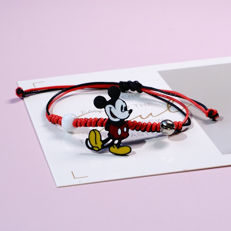 Gelang bear etnik bead Tali persahabatan Braided Bracelet/Friendship Adjustable Fashion Aksesoris-red