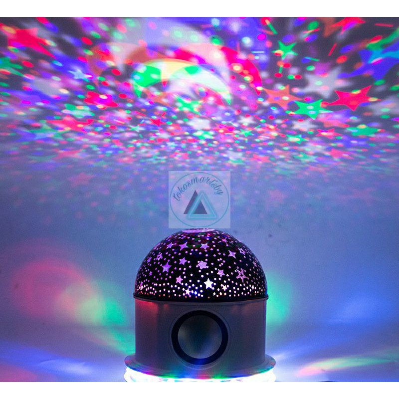 Lampu Disco Bluetooth Speaker Proyektor Bintang 961-1