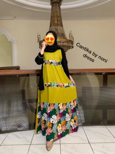 Daster Arab NONI CANTIKA Long Dress Homey Rayon super