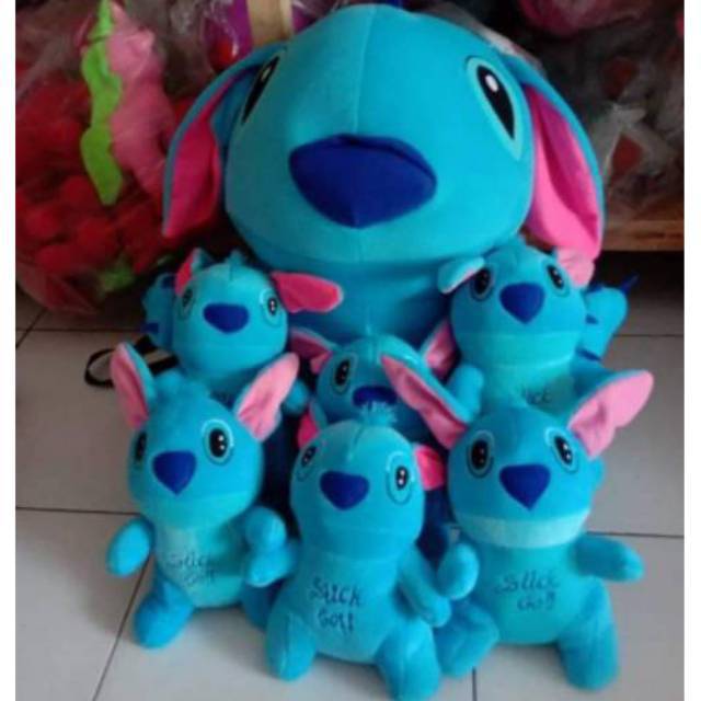 Boneka stitch beranak 6.