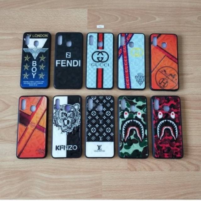 Case Samsung galaxy A30 A305 A305F Fuze glass gambar branded Samsung SM-A305 SM-A305F