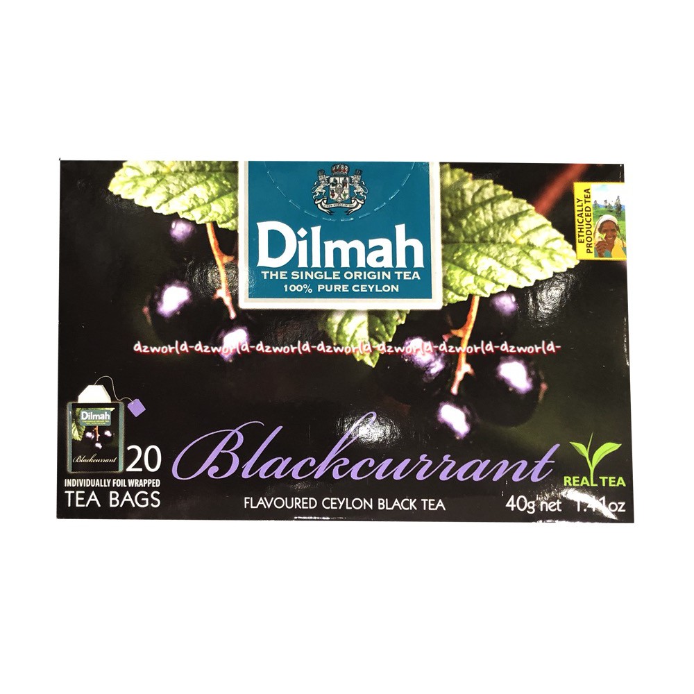 Dilmah Blackcurrant 20 Tea Bag Dil Mah Teh Blakaren Teh Rasa Blekaren