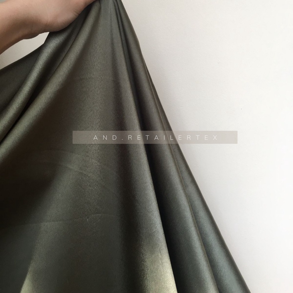 Kain Satin Maxmara Original warna Dark Army