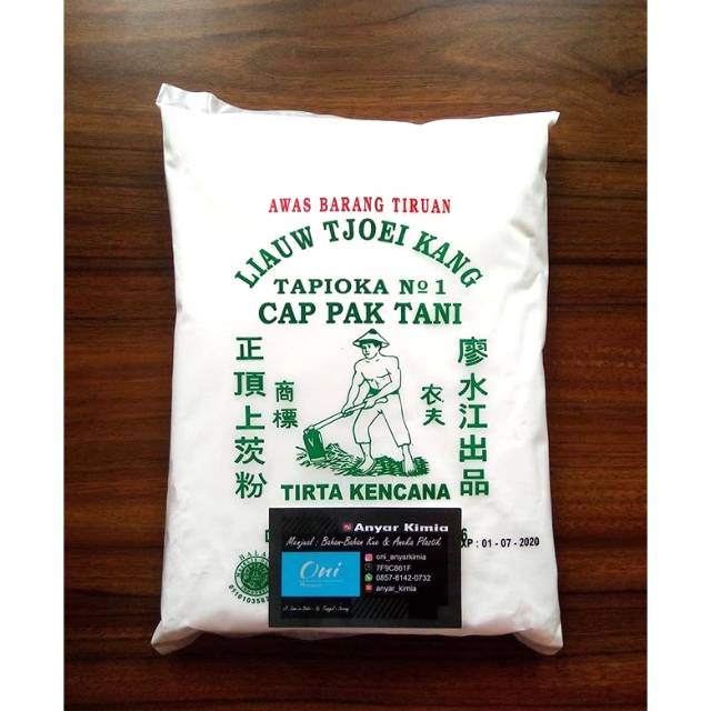 

Sagu / Tapioka Cap Pak Tani LIAUW TJOEI KANG @1kg