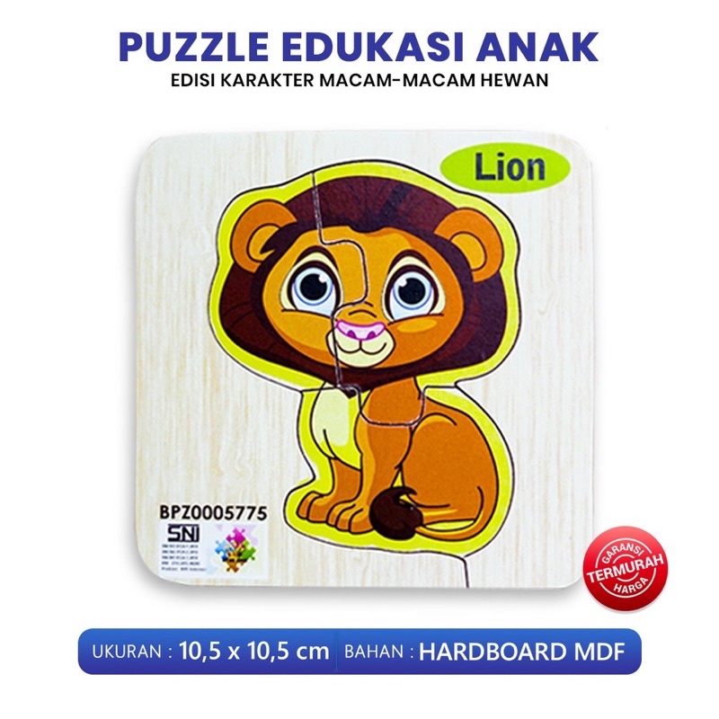 MAINAN PUZZLE EDUKASI ANIMALS / TRANSPORTASI UKURAN 10