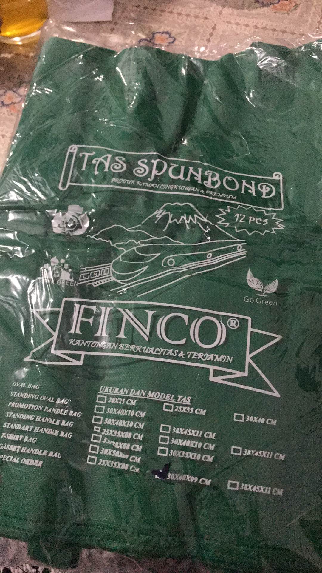 Tas Spunbond 30x40x9cm Isi 12pcs