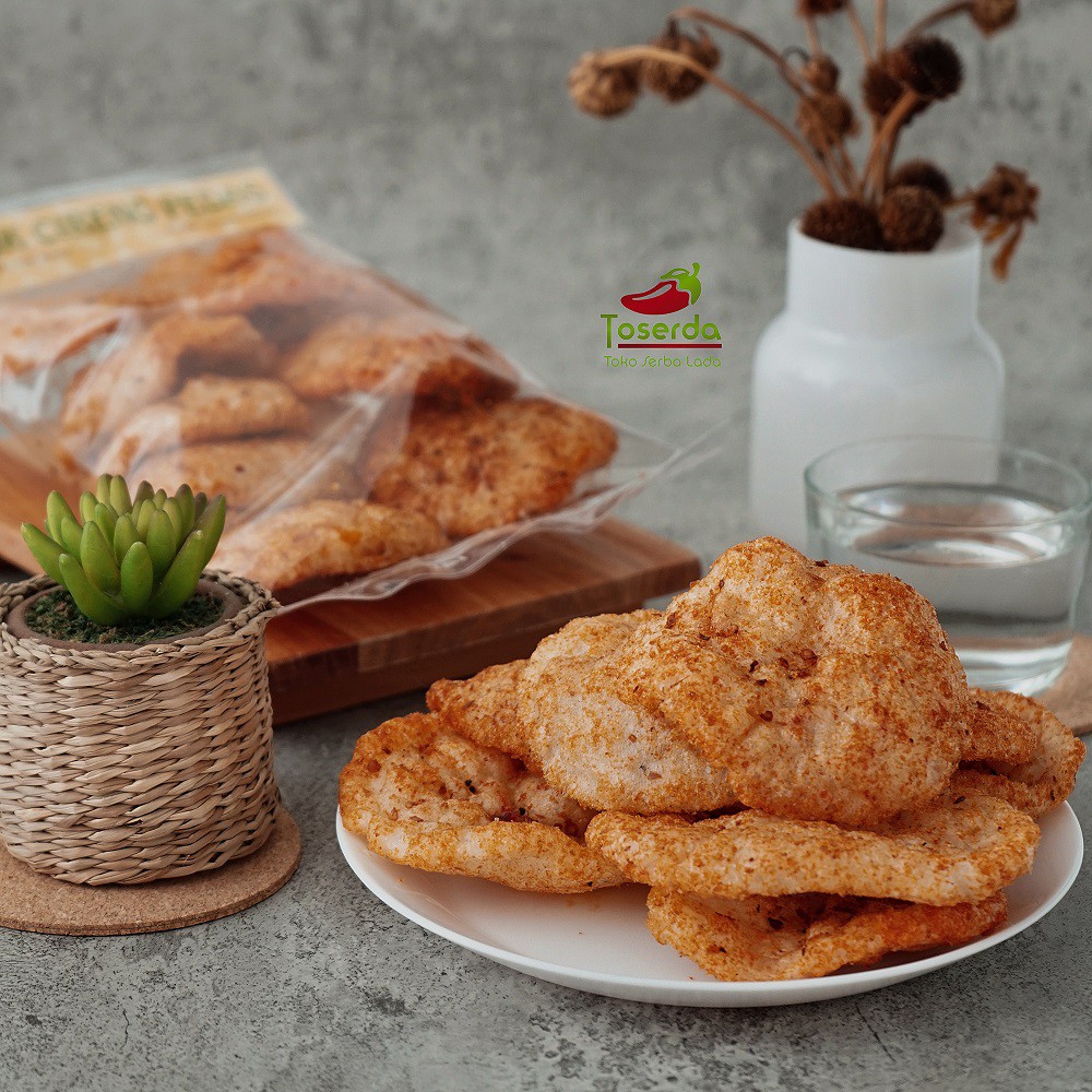 

Kerupuk / Krupuk Cireng Pedas Glory Snack