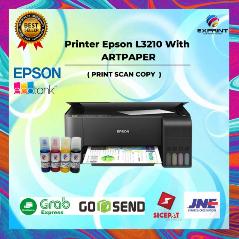 Epson EcoTank L3210 Dengan Tinta Artpaper Exprint