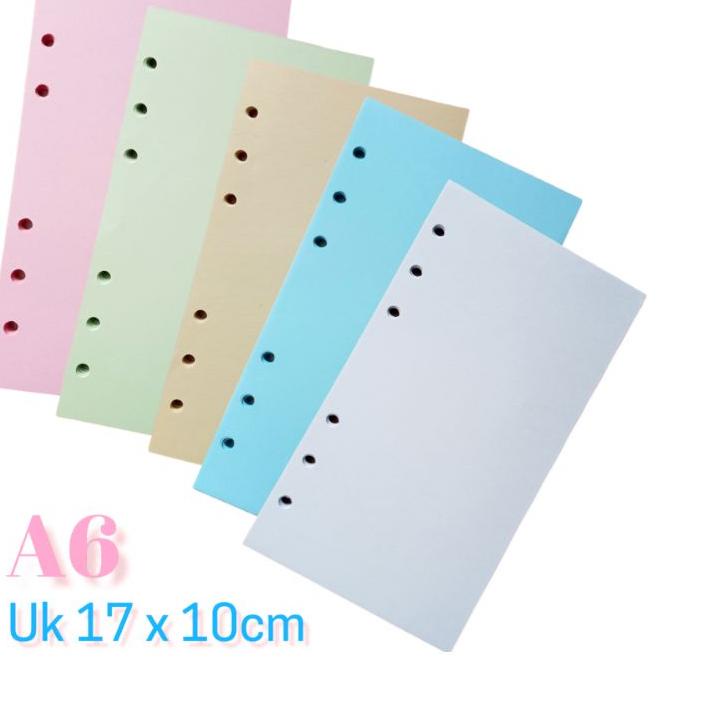 

8.8 MALL 50 Lembar Refill isi binder loose leaf 6 holes A6 by Ardjati PART 1 [BACA DESKRIPSI]
