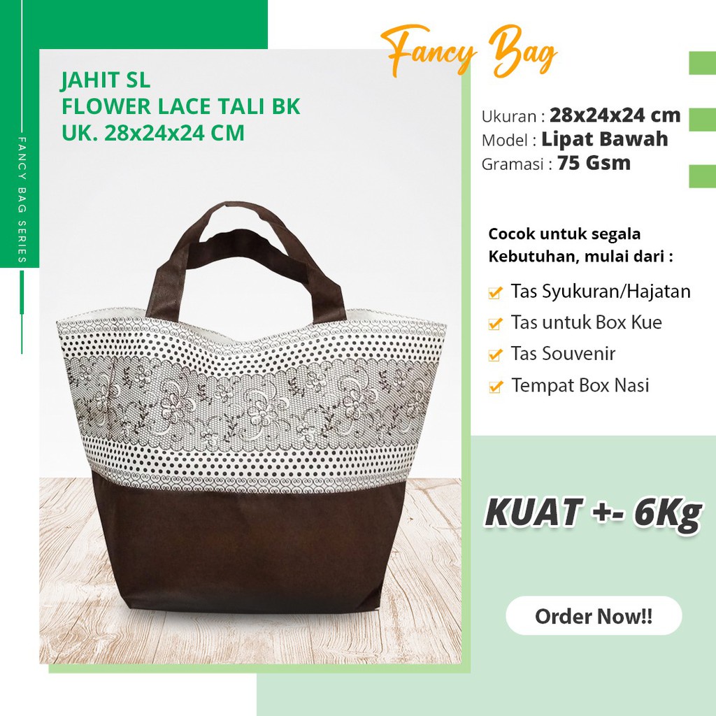 

Tas Hajatan Kotak Nasi Tas Berkat Kotak Nasi Tas Syukuran Flower Lace 28X24X24 SALE