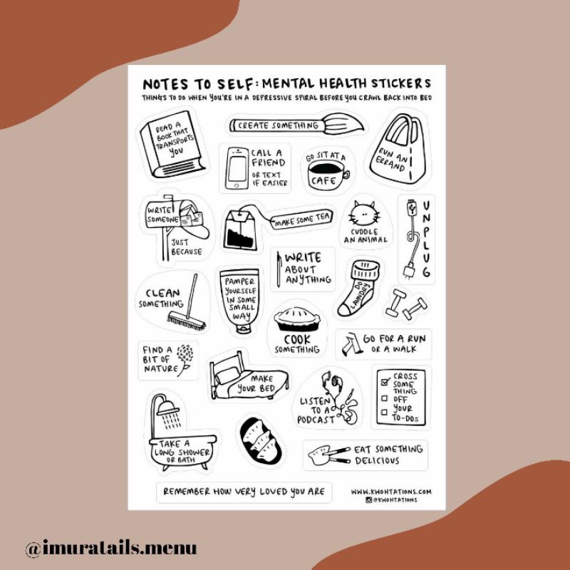 51pcs Sticker Tumblr Note to Self 1