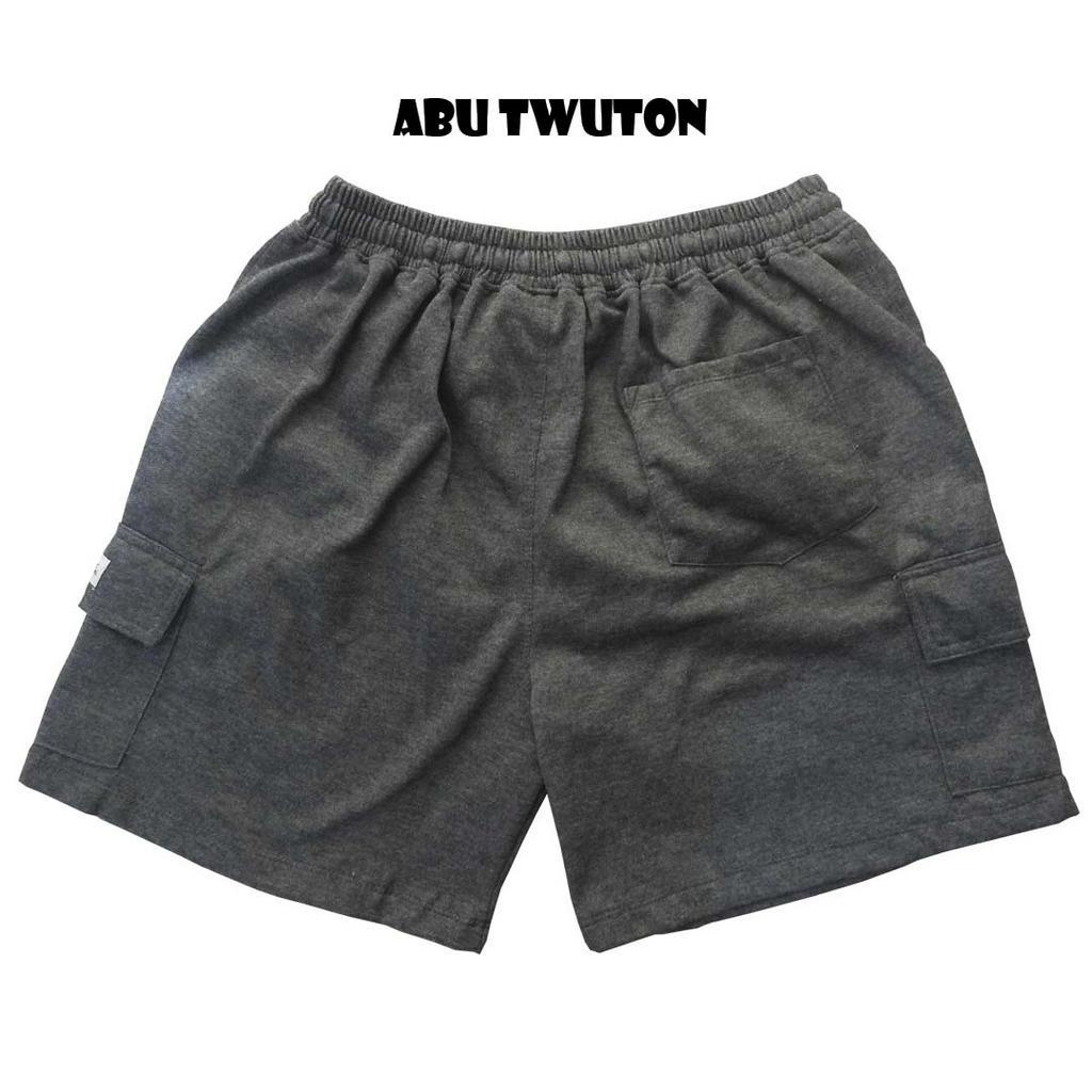 TDE/SHORT CARGO/CELANA PENDEK/UNISEX/PRIA/WANITA/CARGO/ABU TWUTON