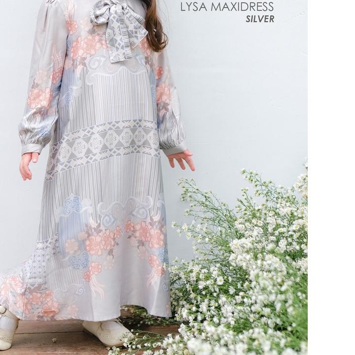 ✤ Mayoutfit Zatif Family Set Silver | Sarimbit Lebaran Gamis Koko ♣