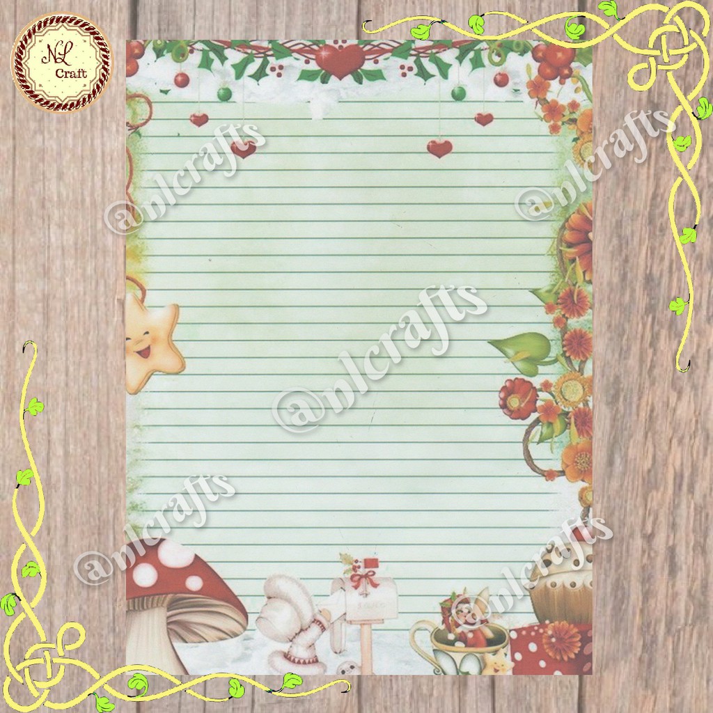 

Kertas Surat Jadul Motif