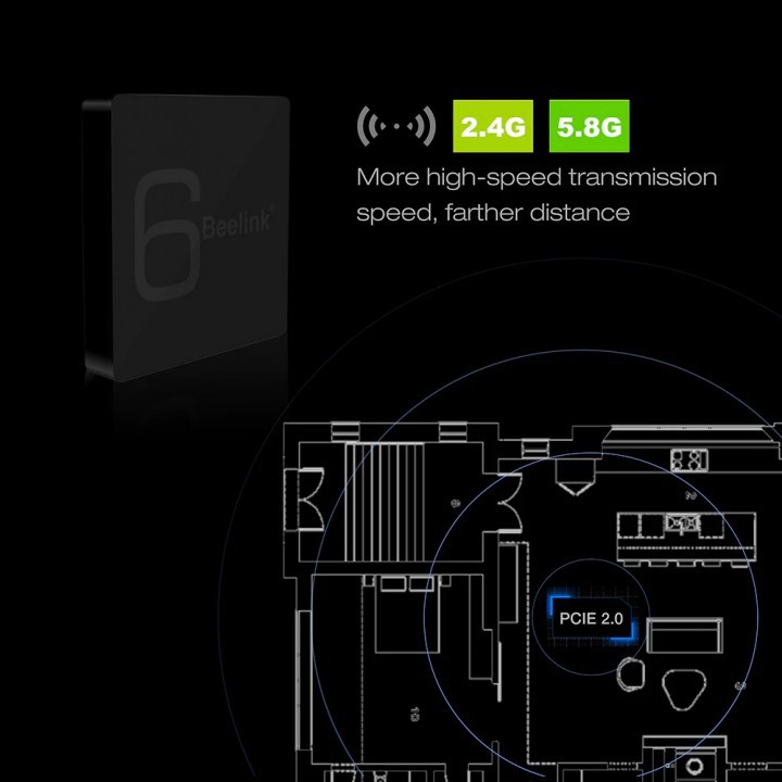 BEELINK GS1 6K TV BOX 2GB 16GB 64Bit Android 7.1 FULL KODI