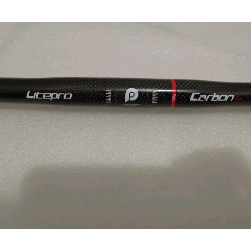 stang sepeda lipat handlebar lurus flat litepro carbon