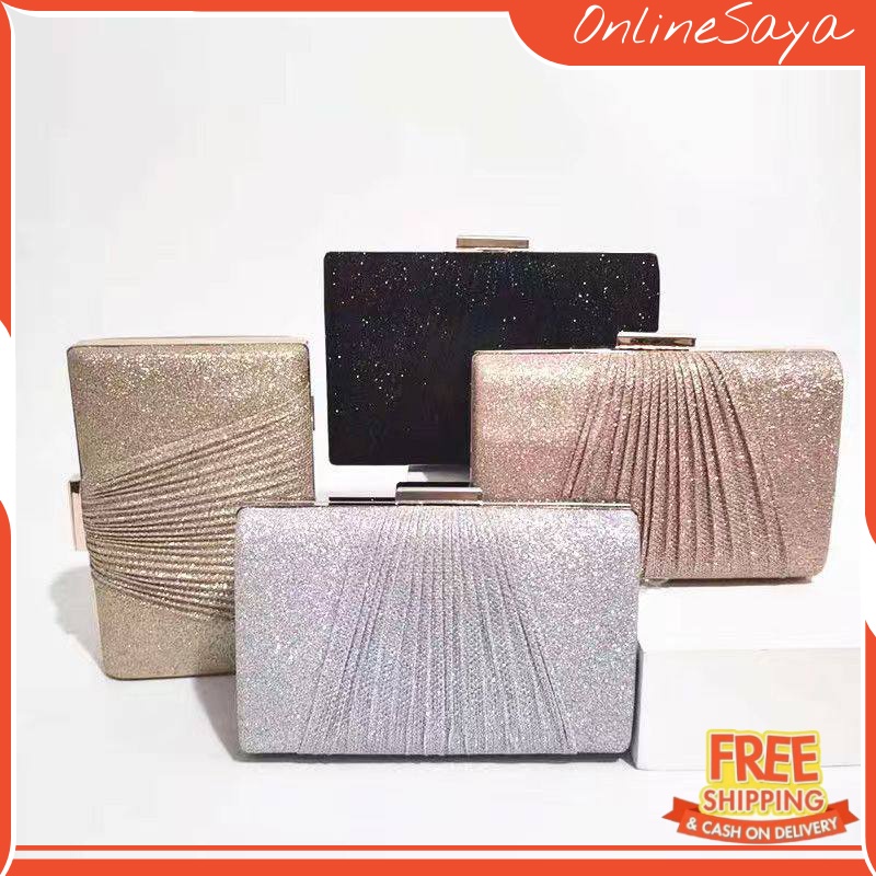 CLUTCH DOMPET PESTA KONDANGAN TAS PENGANTIN WANITA SELEMPANG 1005 IMPORT KOREA MURAH KUALITAS PREMIUM