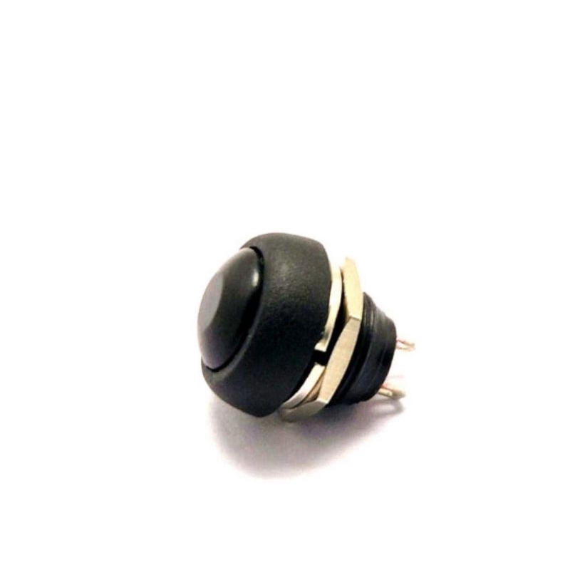 PBS-33B black 12mm waterproof momentary on off push button switch