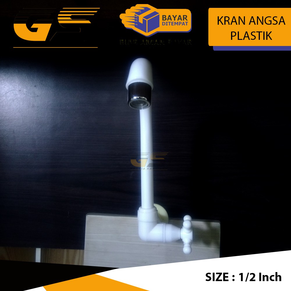 Kran Angsa Wastafel Model Plastik PVC Anti Pecah Kran Cuci Piring