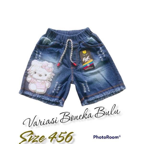 Celana Jeans Pendek//Hotpant Anak Usia 5-8tahun