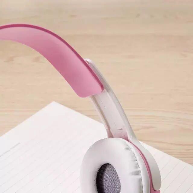 HEADPHONE  KARAKTER /HEADSET MOTIF Hello Kitty AY-9 + Mic Bando Lucu TERMURAH