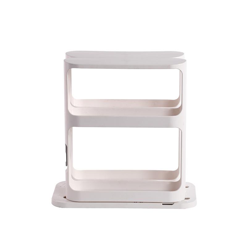 (BOW) Rak Penyimpanan Bumbu Dapur / Rak Bumbu Berputar Multifungsi Sliding Rack 2in1 23D0S35