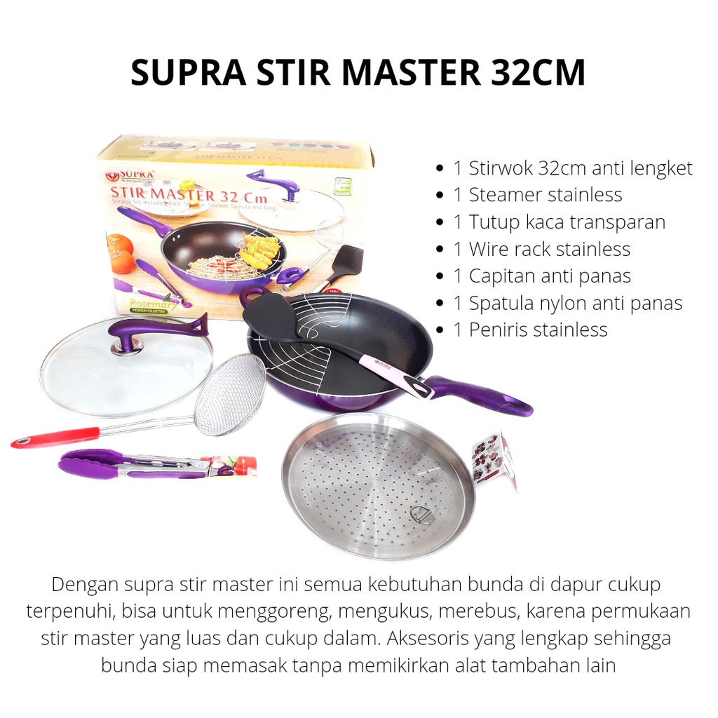 SUPRA STIR MASTER 32 CM STIRWOK ANTI KARAT