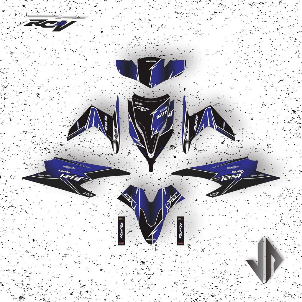 Decal Sticker / Stiker Vario Techno 110 Karbu 2009 2010 2011 2012 6