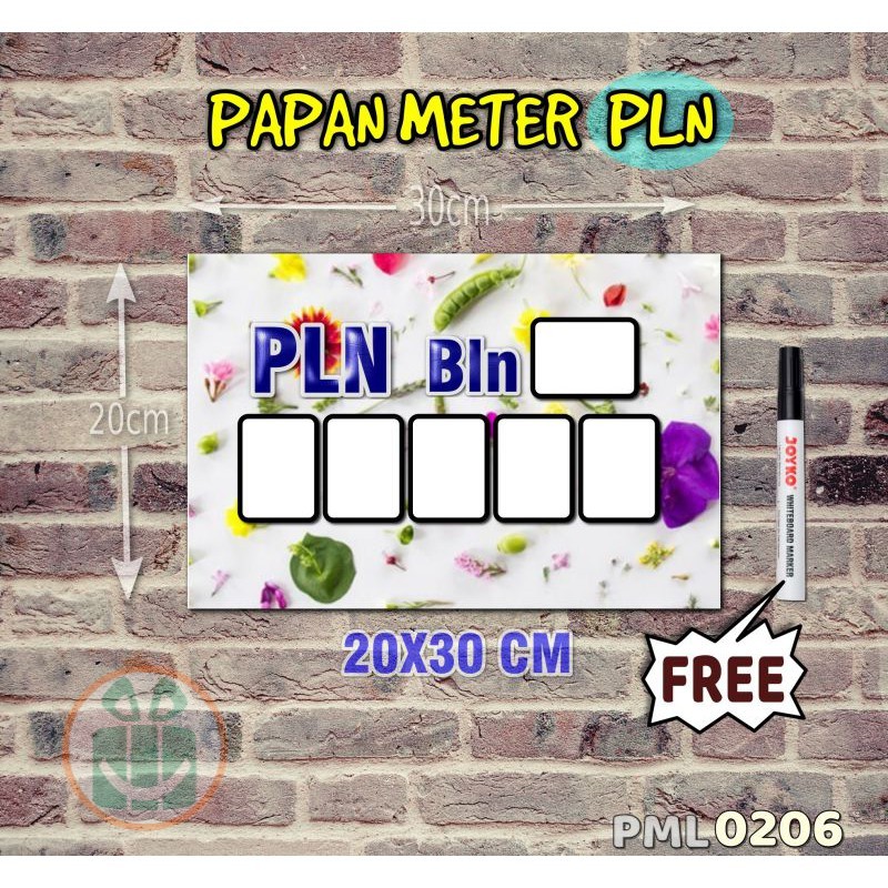 

SBC Papan Meter Listrik PLN PAM motif Unik - Shabby 06
