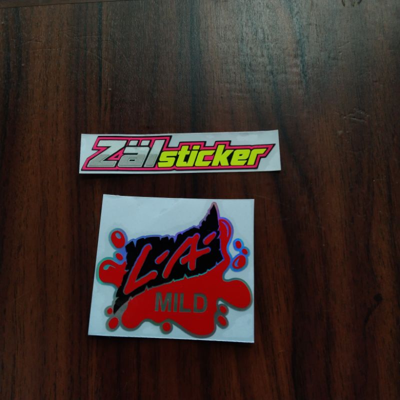 STICKER  L,A MILDS 7,5 X 6,5 STICKER CUTTING