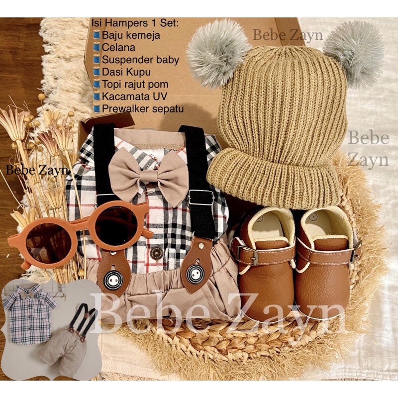 {BEBE ZAYN} Hampers baby/ hampers bayi/ baby gift/ kado bayi/ baby newborn/ Baby Boy/ Baby Boy Set-Prince Burberi White