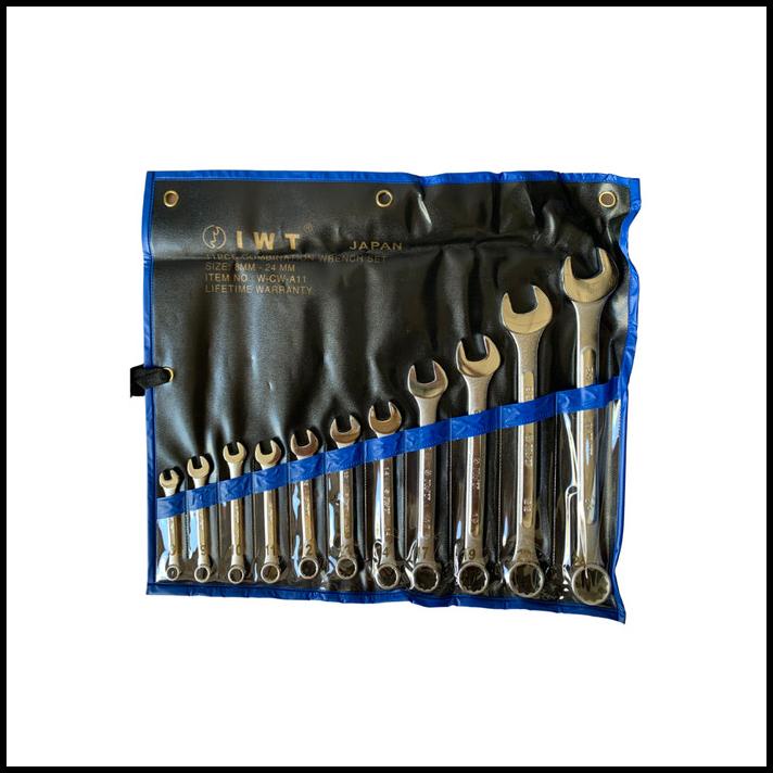 Kunci Ring Pas Set 11 Pcs Iwt (8Mm-24Mm)