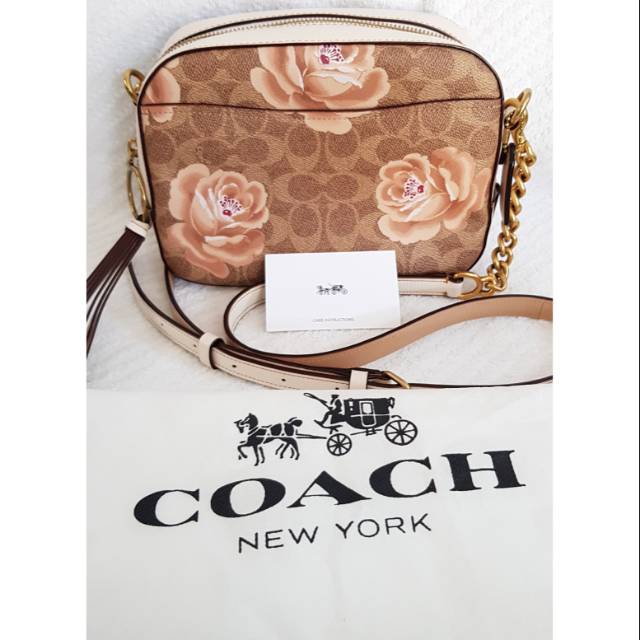 coach camera bag rose