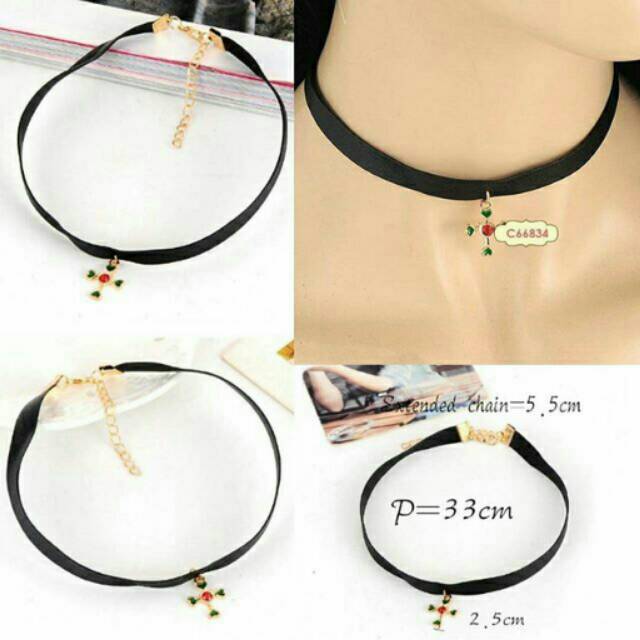 Choker crystal Salib