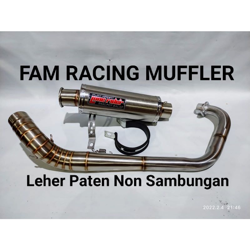 KNALPOT LONE RIDER SATRIA FU PORTING LEHER PATEN NON SAMBUNGAN