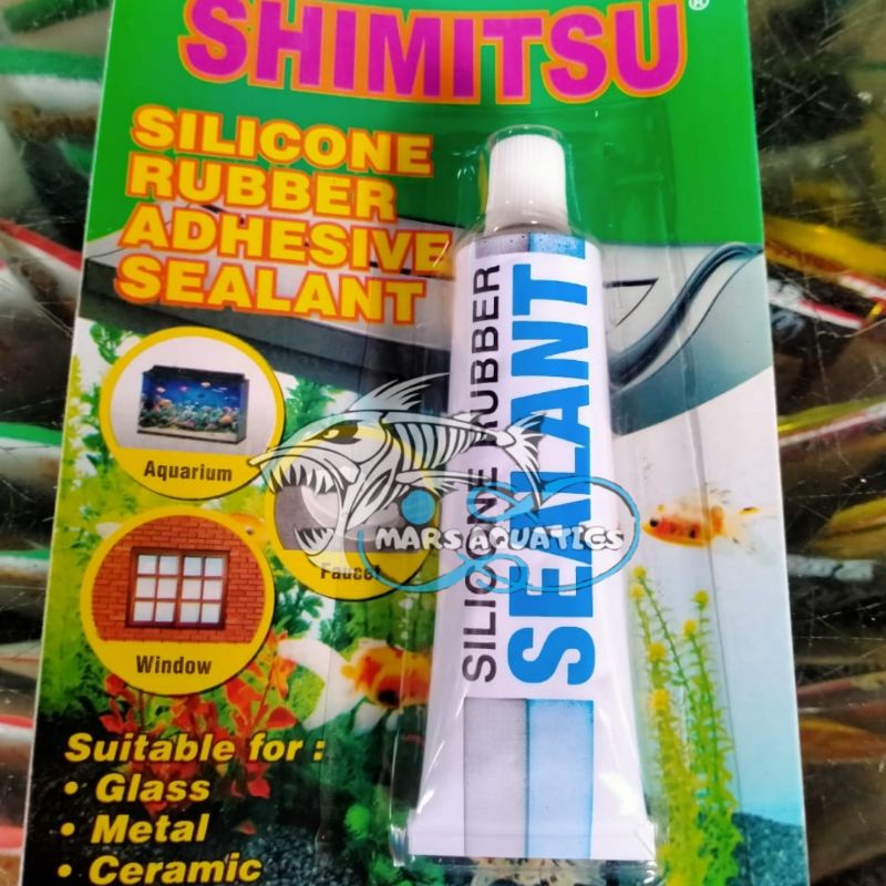 Lem Kaca Shimitsu Silicon Rubber Adhesive Sealent 30gr Glue